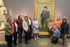 Belmont docents with TR at the Freer Gallery